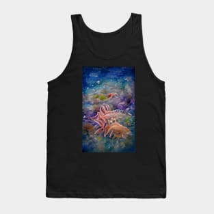 Underwater Ocean Watercolor Dream Art Tank Top